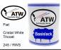 Preview: Fiat, Cristal White Tricoat, 245 / RWS: 1L Lackdose, von ATW Autoteile West.